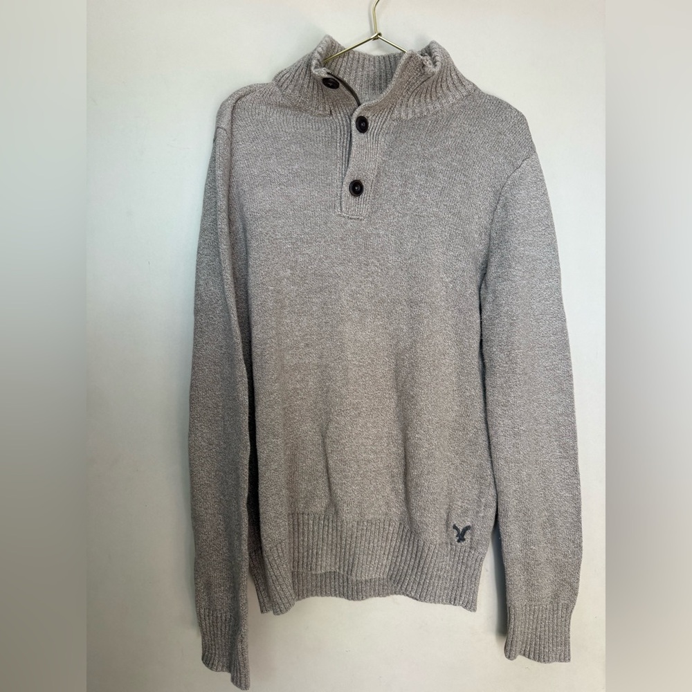 American Eagle Outfitters Gray Crewneck Sweater